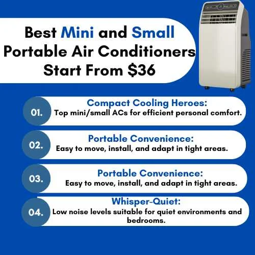 7 Best Mini and Small Portable Air Conditioners Start From $36